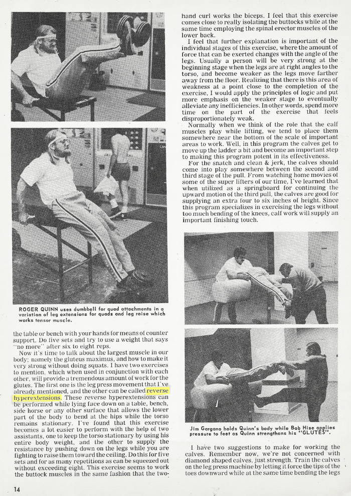 1974 Issue Of Olympic Lifter Magazine Article
